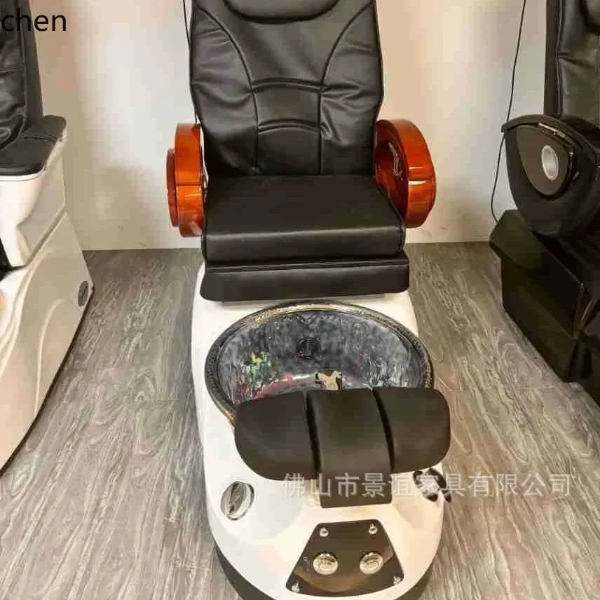 HT  Sofa Embroidery Electric Foot Bath Recliner Foot Spa Chair