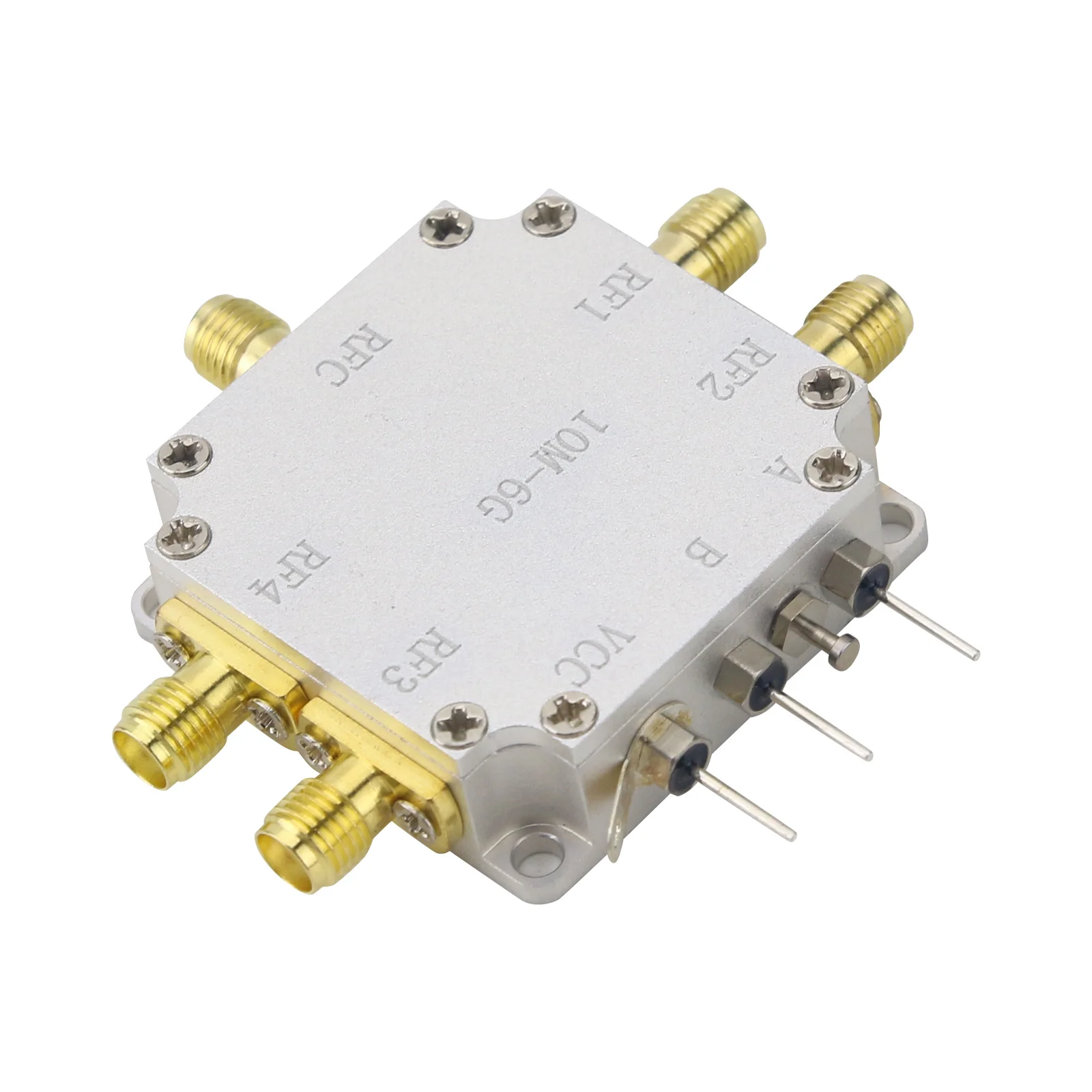 10MHz-6GHz SP4T Switch Electronic RF Switch, Small Size Of The Shell, High Isolation And Low Insertion Loss