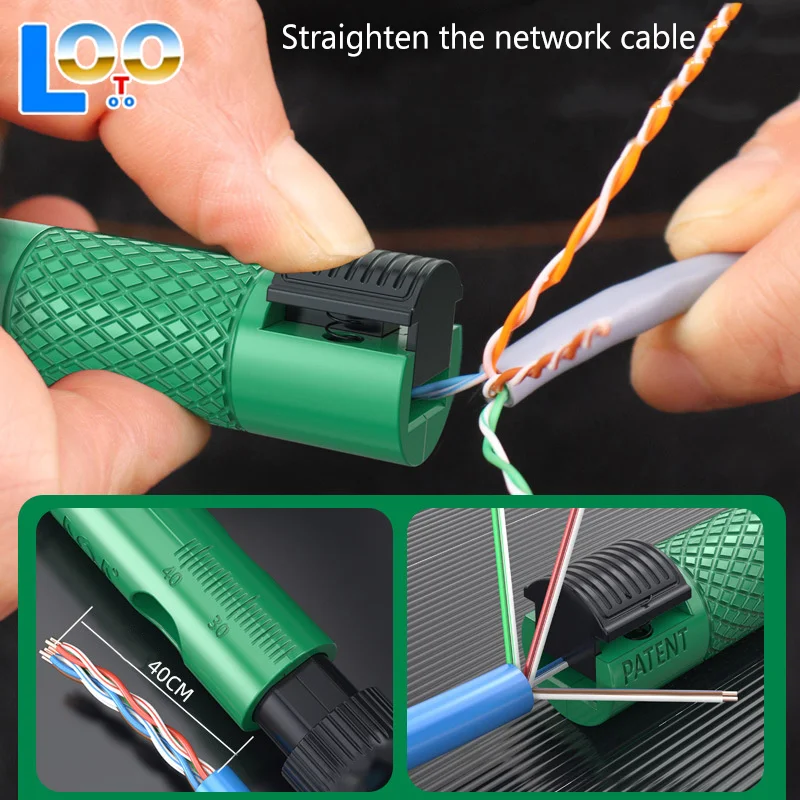 أداة فرد كابل الشبكة أداة فرد مهندس للفئة 5/6/7 كابلات كريستال تمشيط سلك زوج فاصل بسهولة