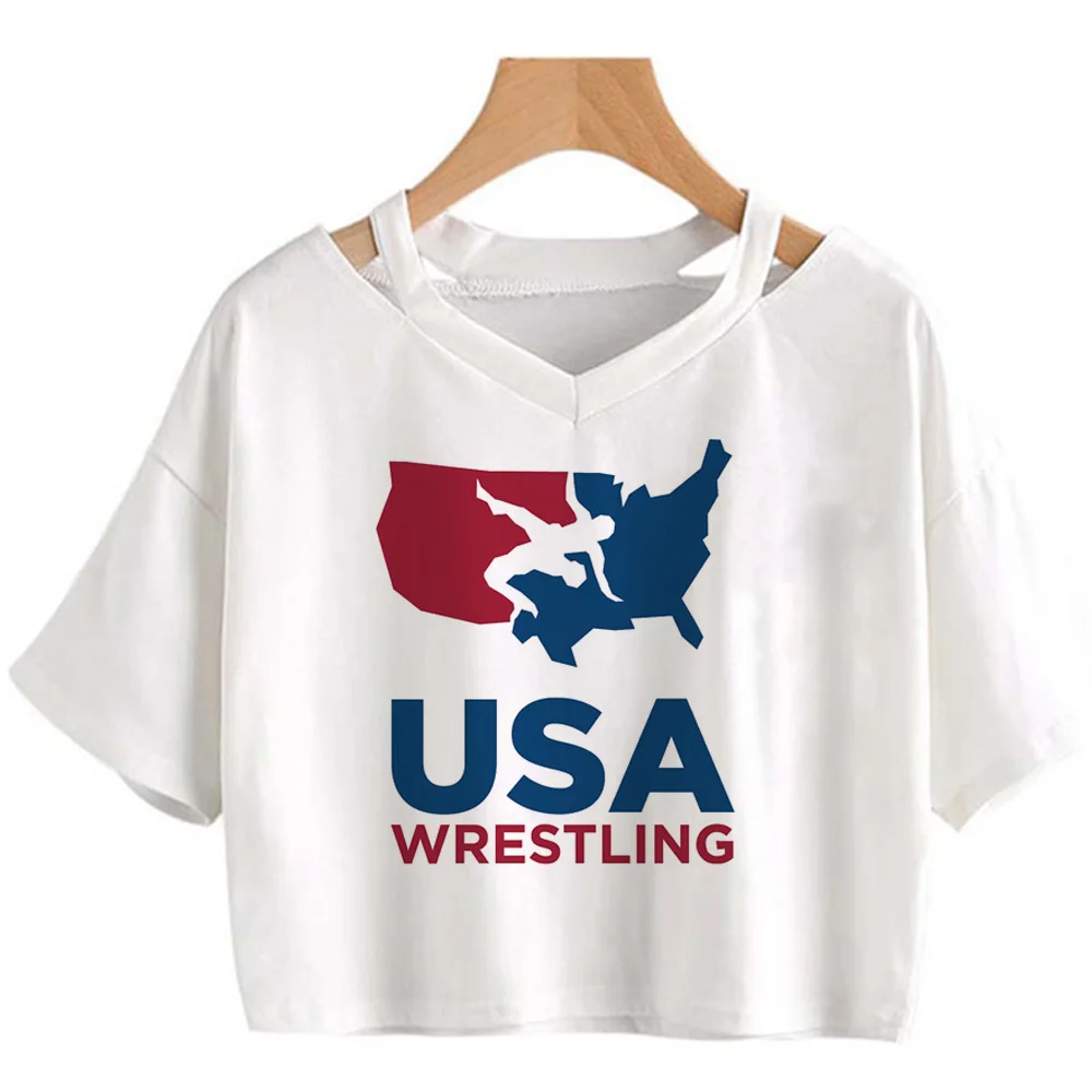 Wrestling tshirt women Japanese t-shirts female graphic funny clothes