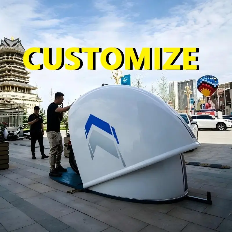 Any Size Custom Motorbike Shed Outdoor Dust Windproof Fiberglass Heavy Duty Rainproof Sun Protection Backyard Parking Storage