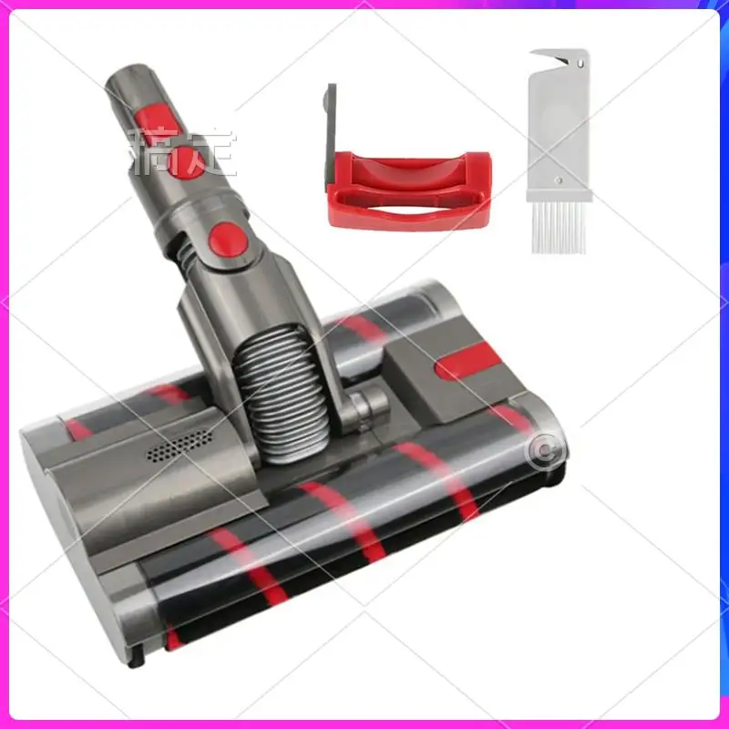 

AU-Double Roller Brush+Switch Lock Kit For DYSON SV21 MICRO/SV19 OMNI-GLIDE Vacuum Head Replace Soft Roller Cleaner Head