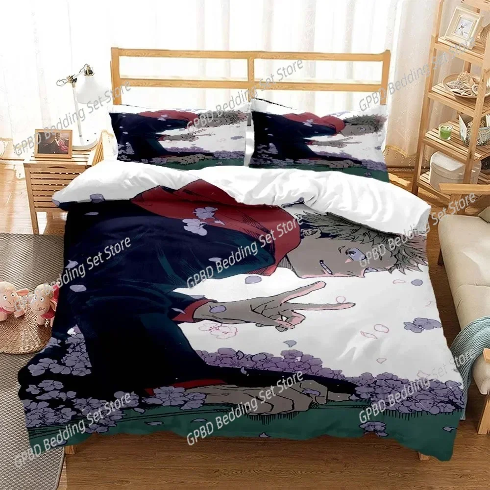 

Anime Jujutsu Kaisen Digital 3D NEW Duvet Cover Pillowcase Bedding Set Adult Boy Bedroom Decoration Children Single Double Large