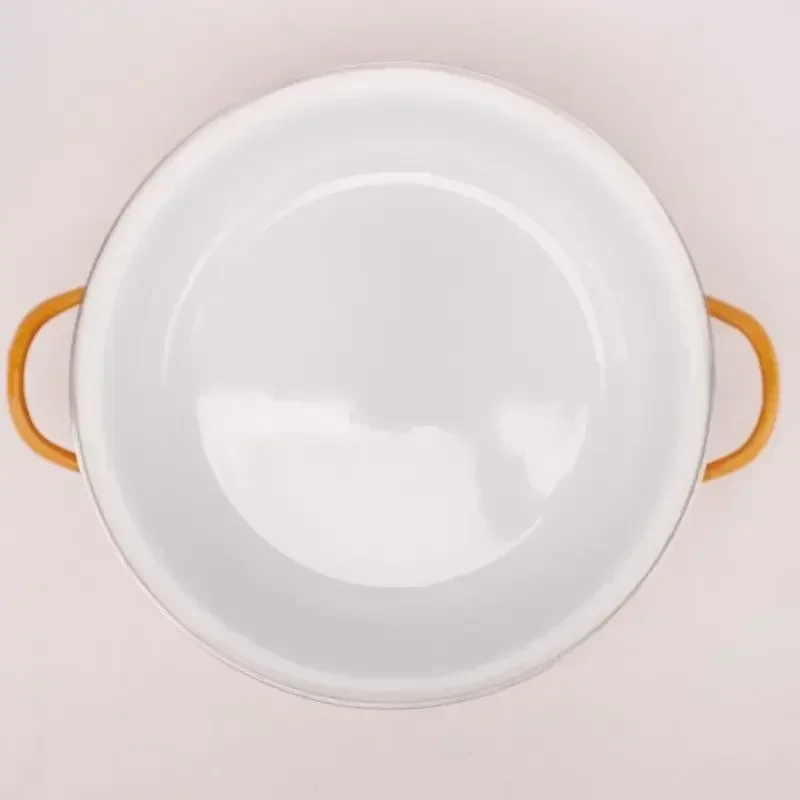 

Nonstick Soup Pot Enamel Cooking Hot Pot Thick Bottom Stock Pot Handle Ramen Noodles Gas Cooker Kitchen Cookware
