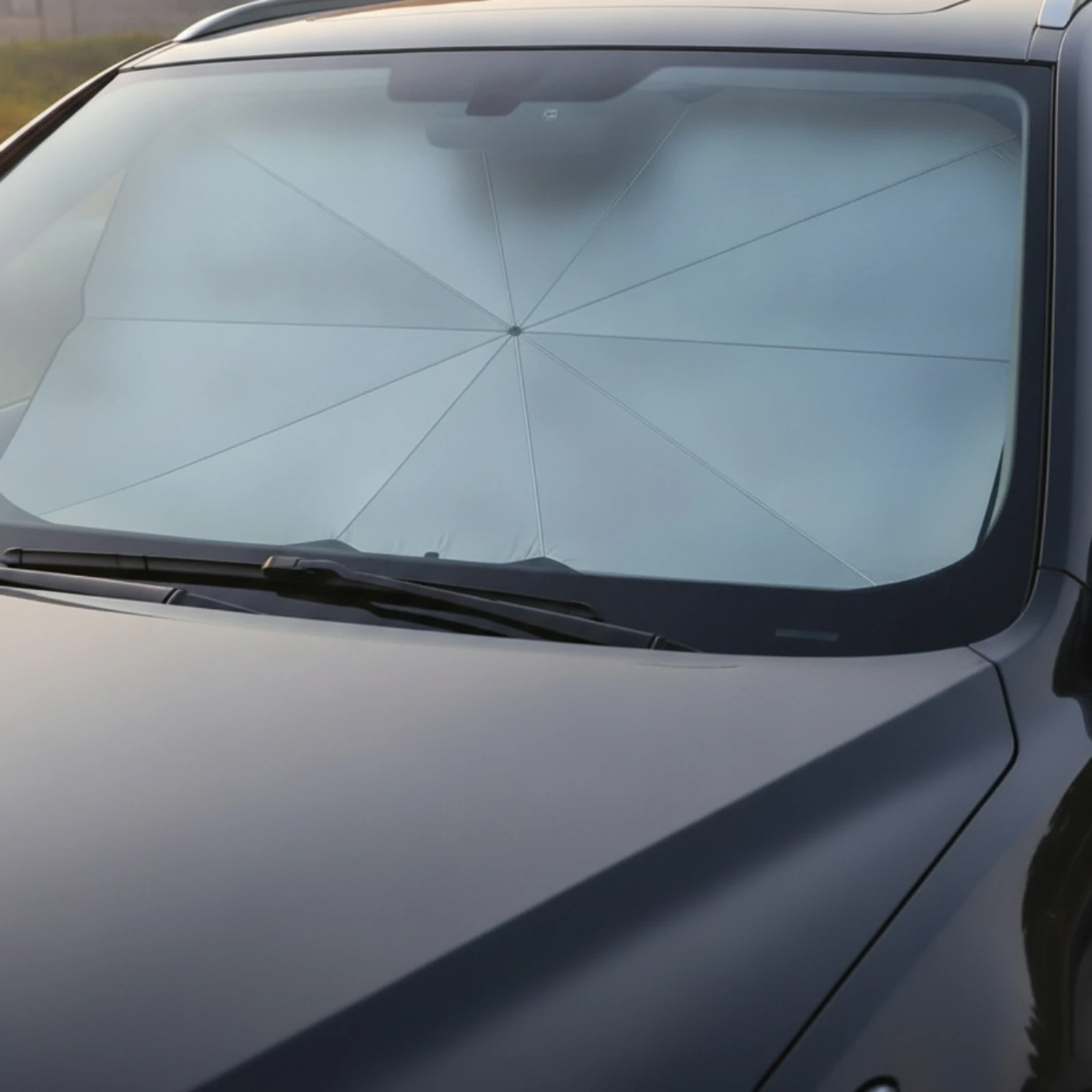 Car Windshield Umbrella Portable Umbrella Car Sunshade Front Window Sun Cover Sturdy for Drivers, Hot Weather