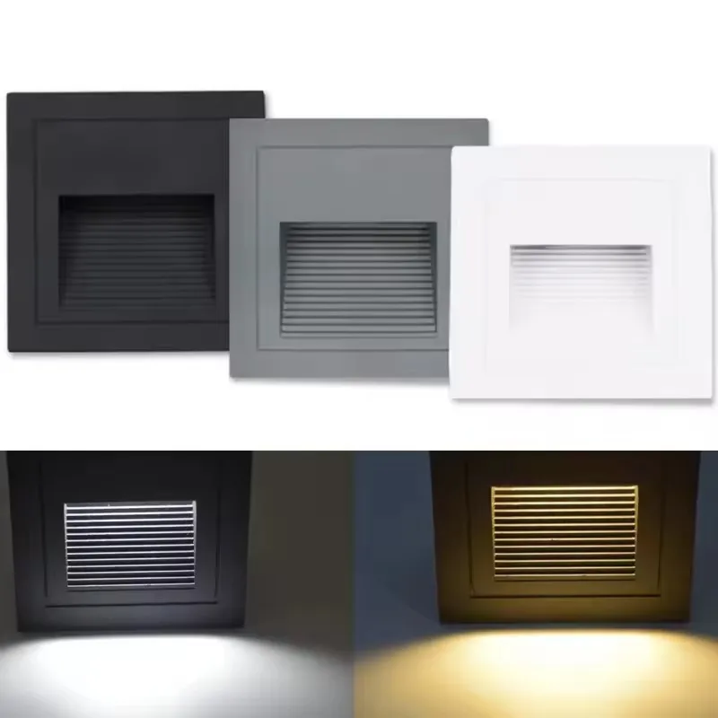 5W Wall Light Underground Waterproof Led Step Stair Lights Outdoor Footlight Recessed Corner wall Lamp exterior garden light