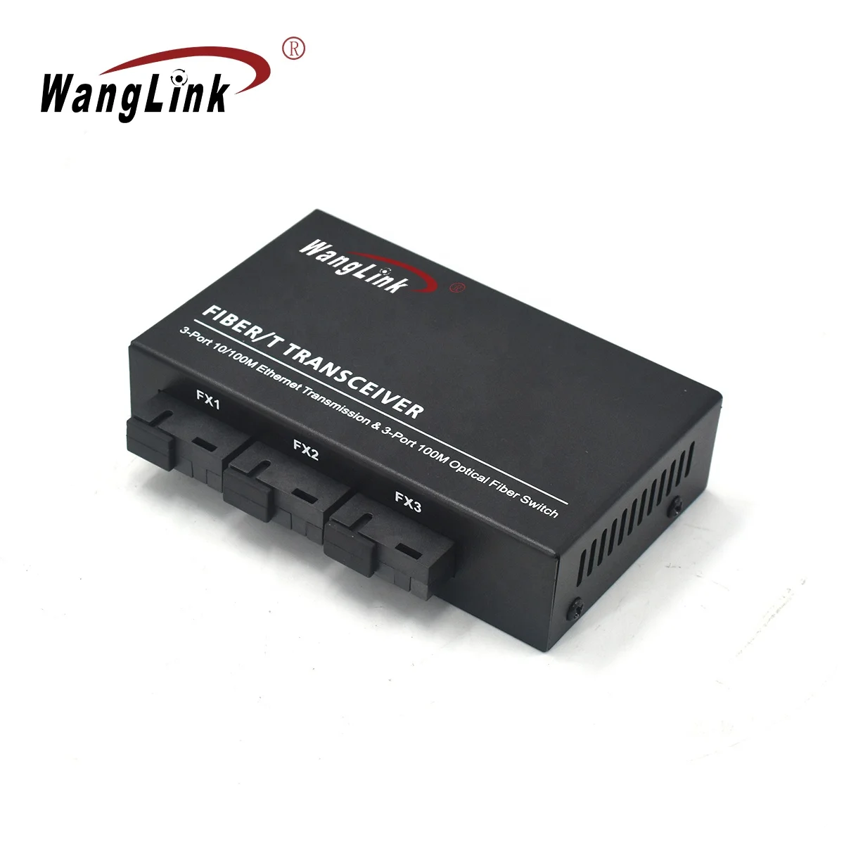 Wanglink 3F3E Ethernet Fiber Switch, 100M, PCBA Board, Optic Media Converter, 20km Fast, 3 Fiber, 3 RJ45 Support, RPoE Switch