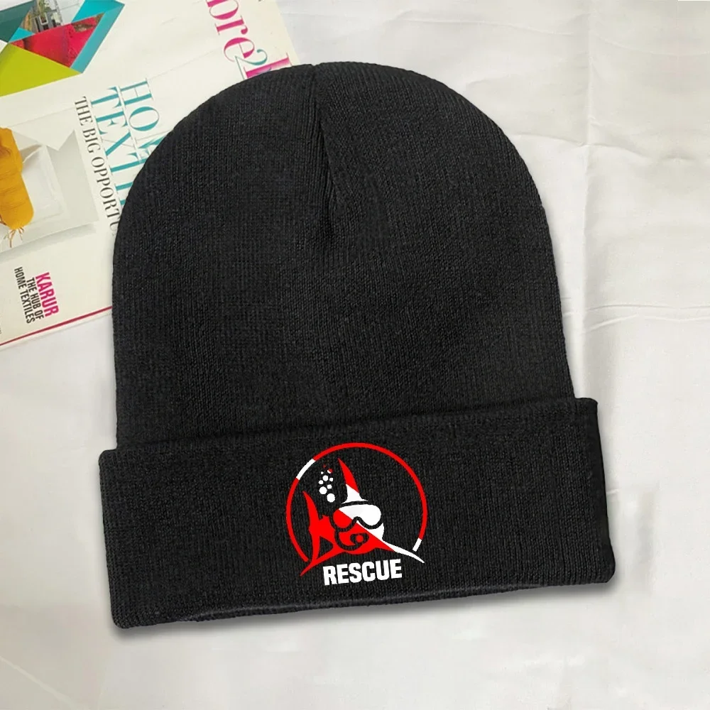 2026 1pc SCUBA Rescue Diver For Divemasters Hat Autumn Winter Beanies Warm Cap Female Male Acrylic Knitted Hat