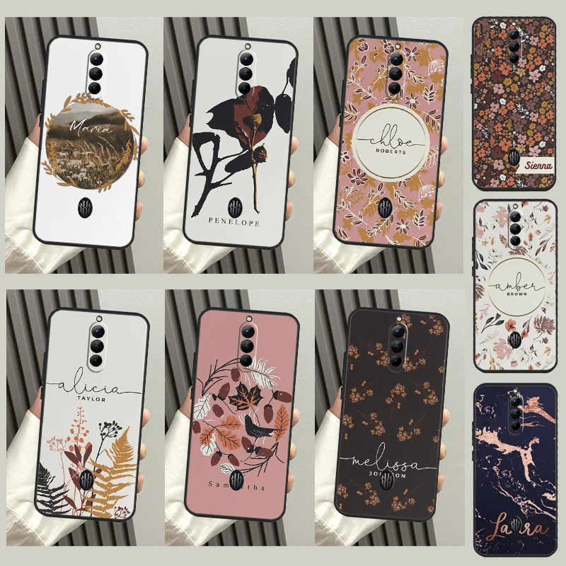 Custom Autumn Nature Botanical Name Case For Nubia Red Magic 8 Pro Plus Cover For ZTE Redmagic 7 7S 6S 6 Pro 5S 5G 6R Funda