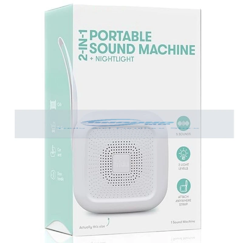 

Портативная звуковая машина 2 в 1 + ночник | Белый шумовой пояс