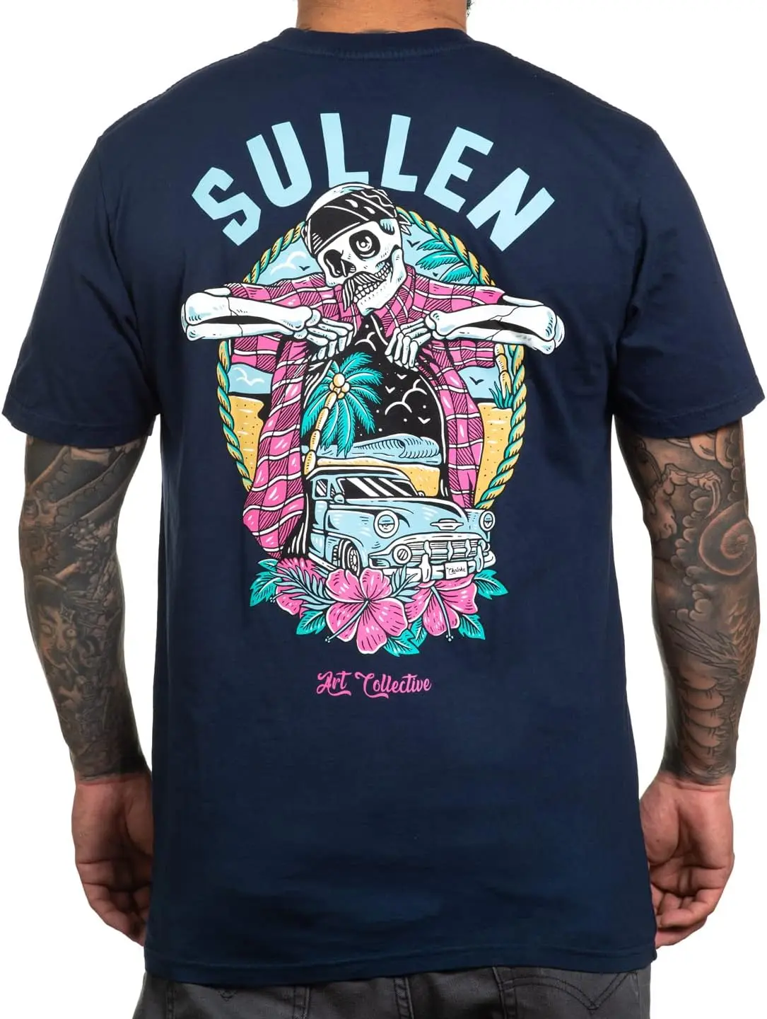 Sullen Men's Island Life Choloha Tattoo Lifestyle Graphic Premium Short Sleeve Tee