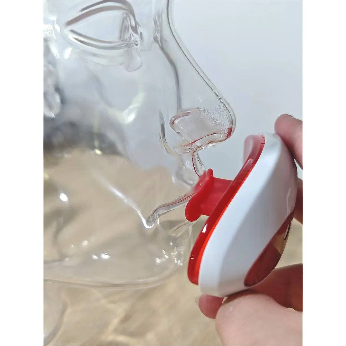 

At-Home Spa LED Facial Tool: Heated Lip Plumper & Red Light Eye Mask 2-in-1 Anti-Aging Collagen Care