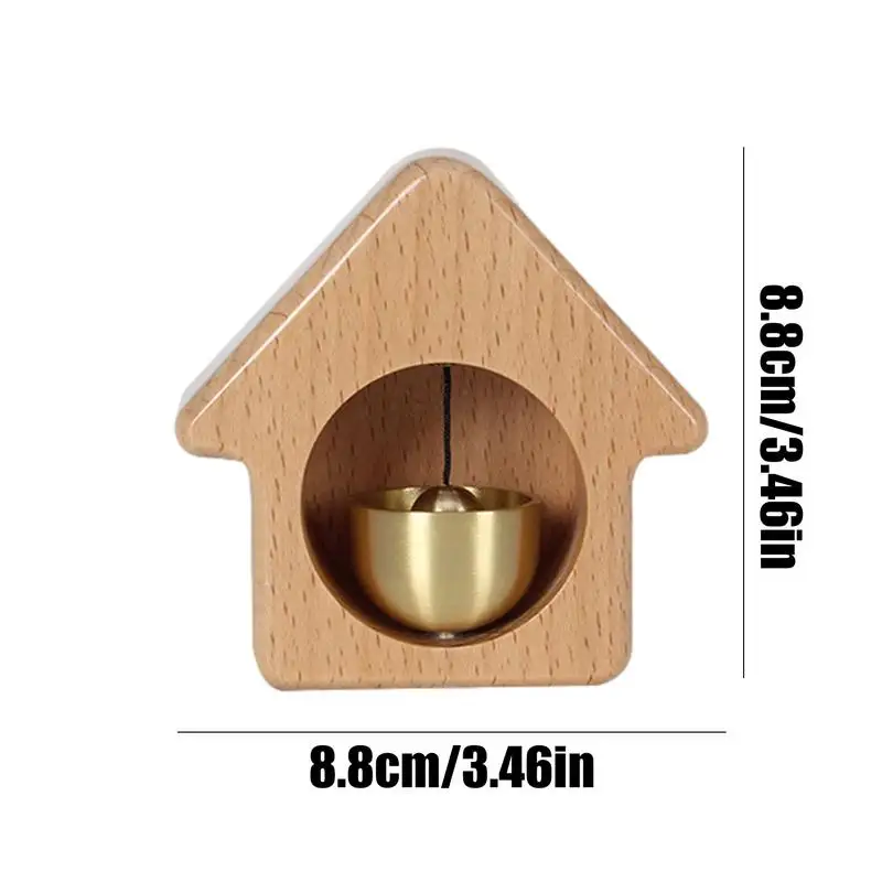 Timbre magnético decorativo para puerta, campana con forma de casa, para negocios, nevera
