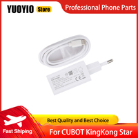 For CUBOT KingKong Star Fast Charger EU Plug Travel 100% Original Official Quick Charging Adapter + USB Cable Data Line Charger