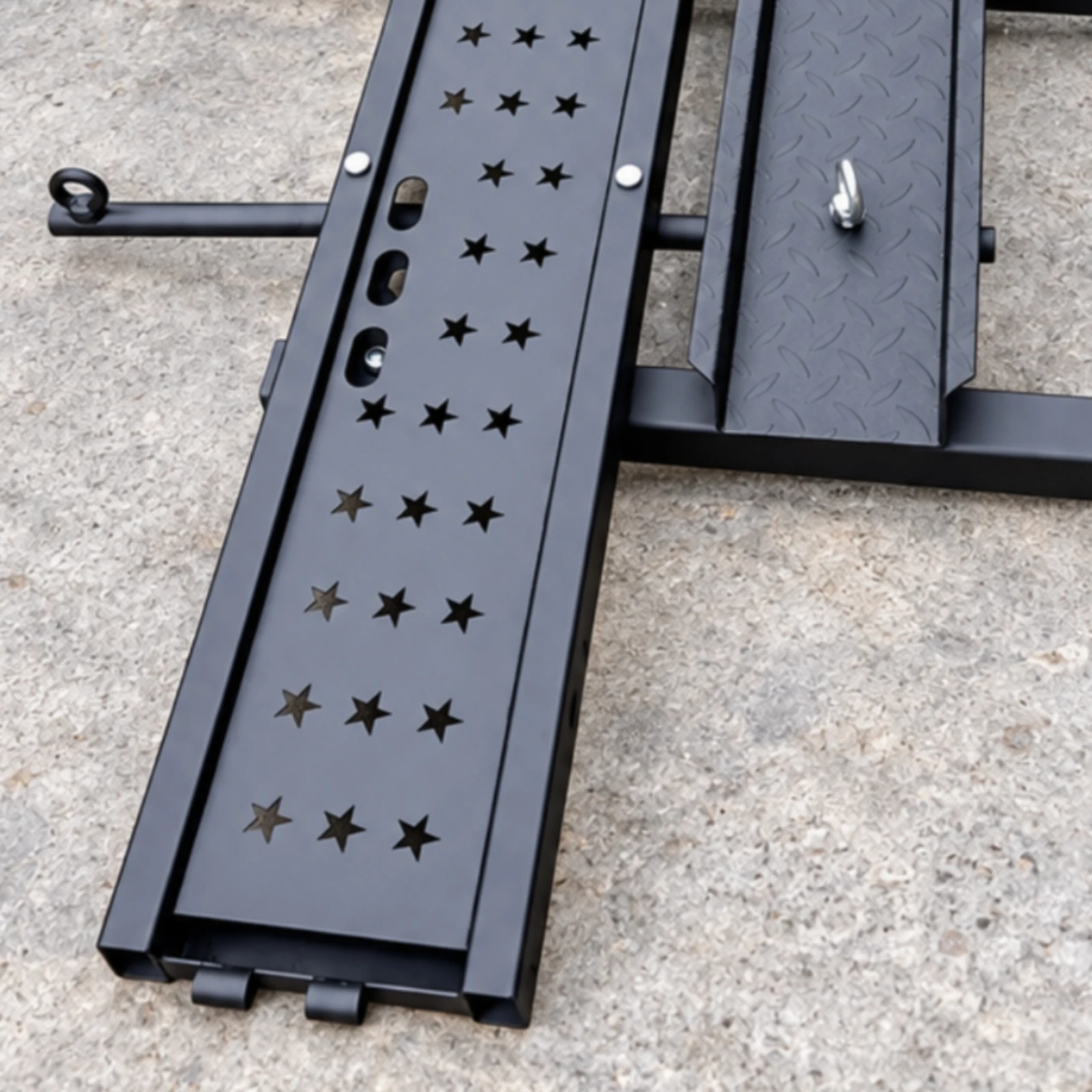 Hitch Mount Carrier Heavy-Duty Rear Hitch Motorcycle Carrier Vehicle Hauler Sturdy for Road Trips, RV Travel