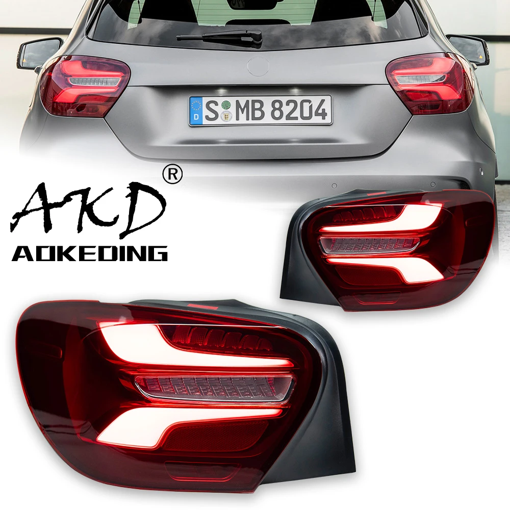 AKD Tail lights Styling Tail light for W176 A45 2013-2018 type tail light LED DRL Running signal Brake Back Parking lighthouse