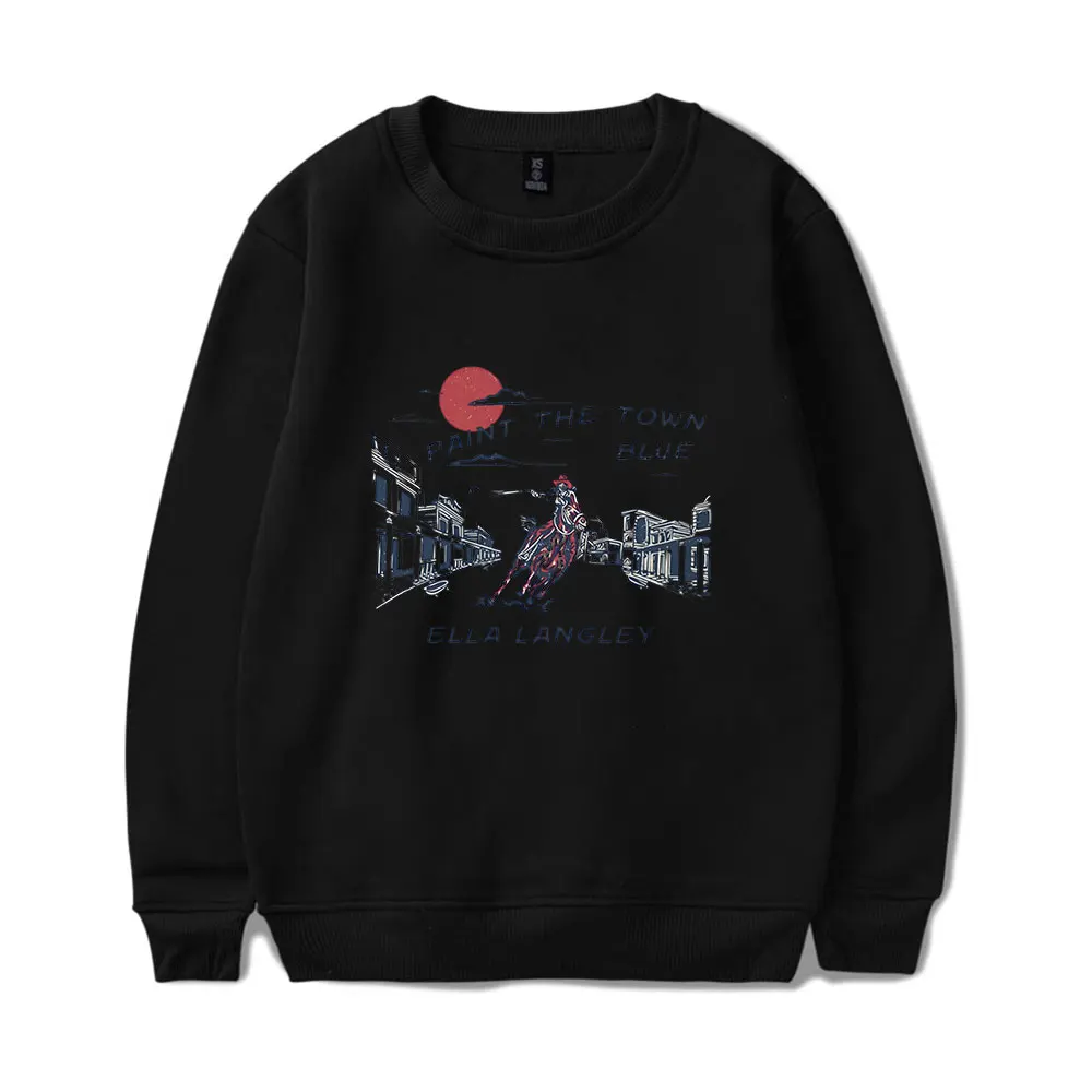 

Ella Langley Vintage 90s Merch Sweatshirt Men Women Sports Pullover Harajuku Sweatshirt Unisex