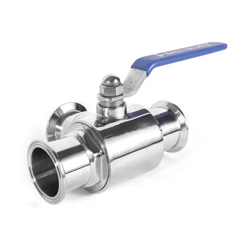 2 Inch Sanitary Stainless Steel 304 Three-Way Encapsulated Manual Ball Valve Customizable OEM Electric Clamp Ball Valves for