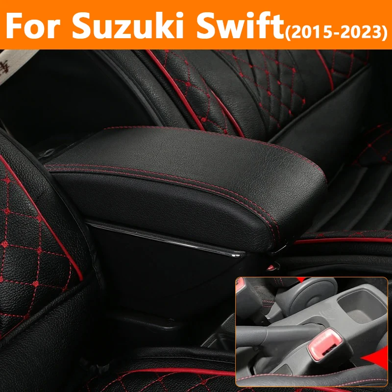 

For Suzuki Swift Armrest Box For Suzuki Swift Car Armrest Car Accessories Interior details storage Box Retrofit parts 2005-2023