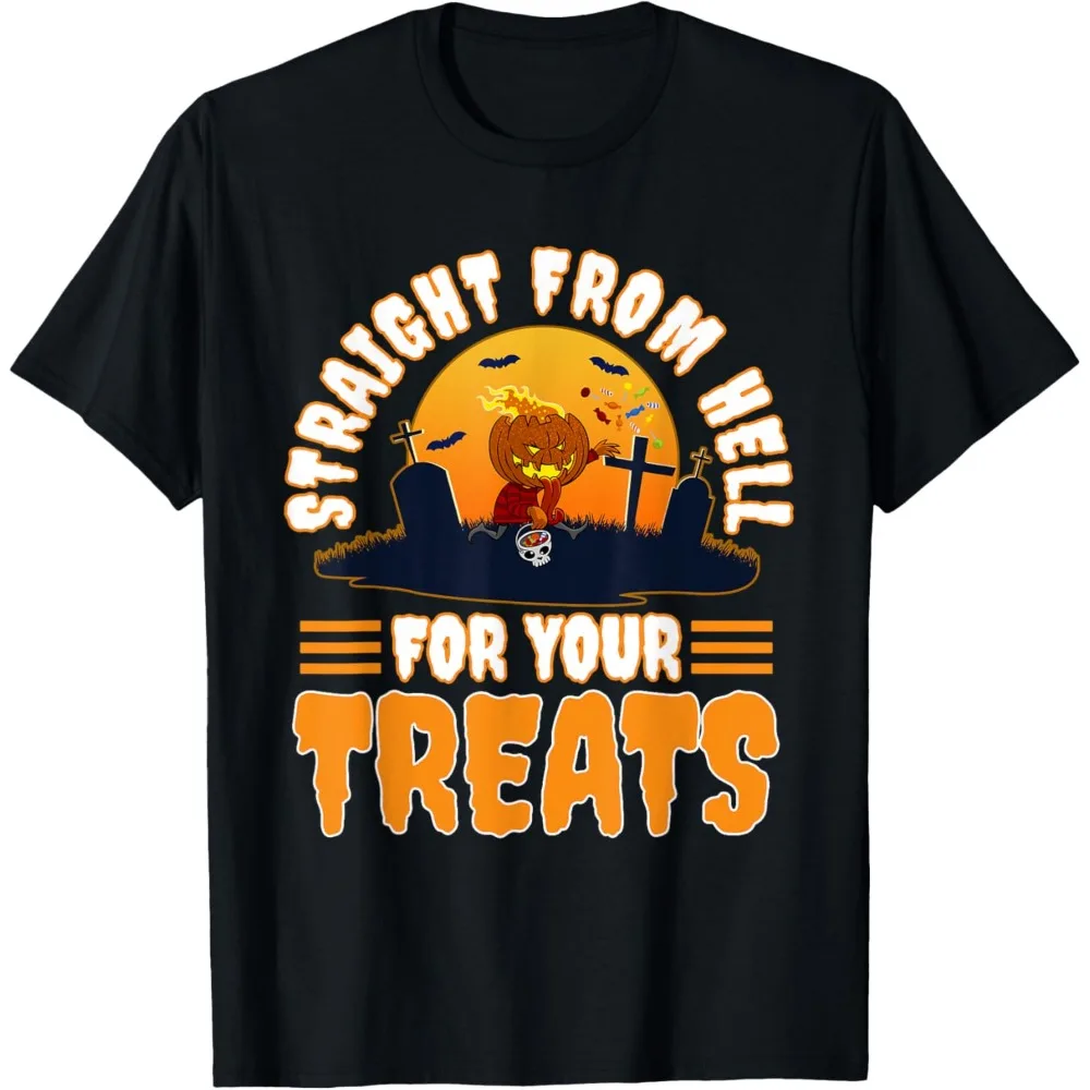 Freaking Halloween Bats Cemetery Hell Pumpkin Costume Candys T-Shirt