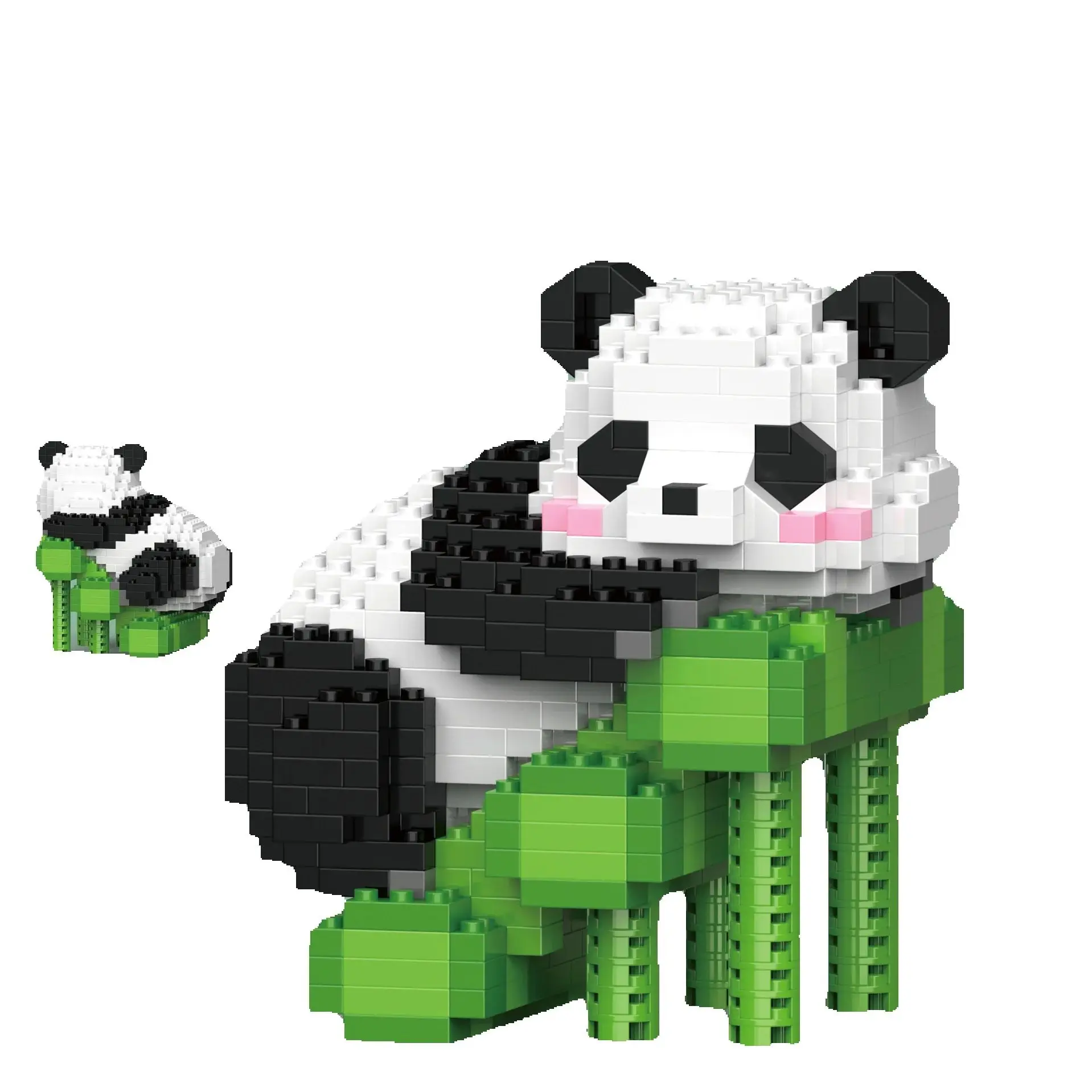 Creative Panda Mini Block for Children Girls 6 to 14 Years Old Chinese 3D Model Mini Bricks Educational Figures Building Blocks