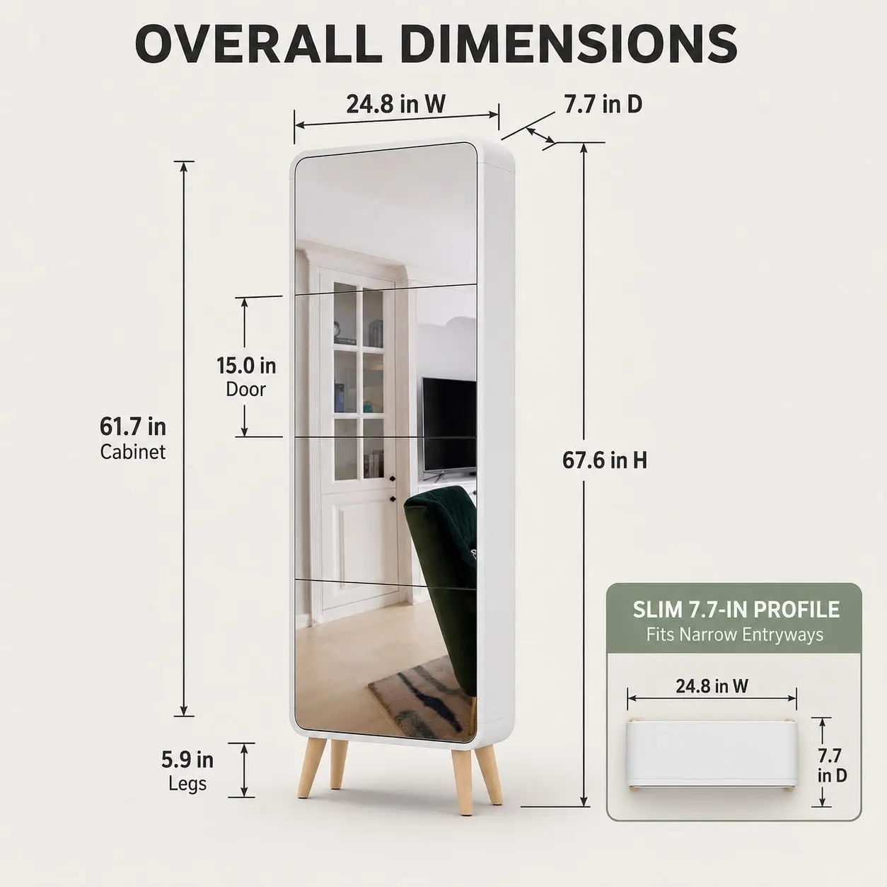 Holds 12–16 Pairs, Men'Shoe Size 16 ,Slim Freestanding Shoe Organizer for Entryway,Space-Saving Narrow Shoe Rack , White