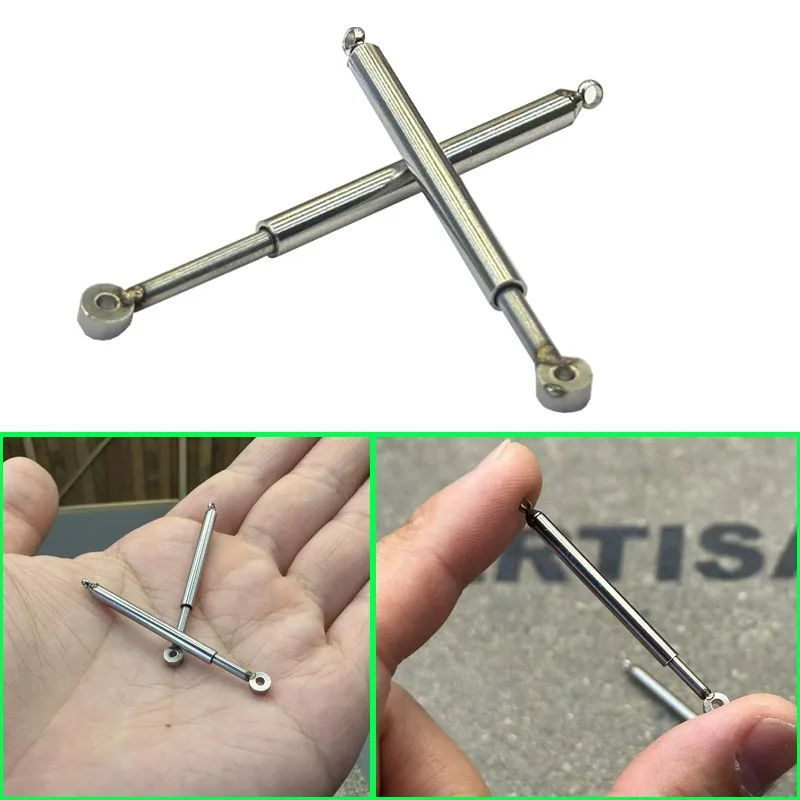 

1 Pair Metal Mini Hydraulic Rod for 1/14 Tamiya RC Truck Car Scania Volvo Benz diy Parts Toys