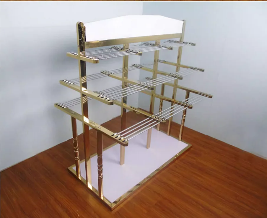 

Clothing store pants rack, stainless steel pants table, double-sided pants rack, island rack, floor display rack, clothing rack
