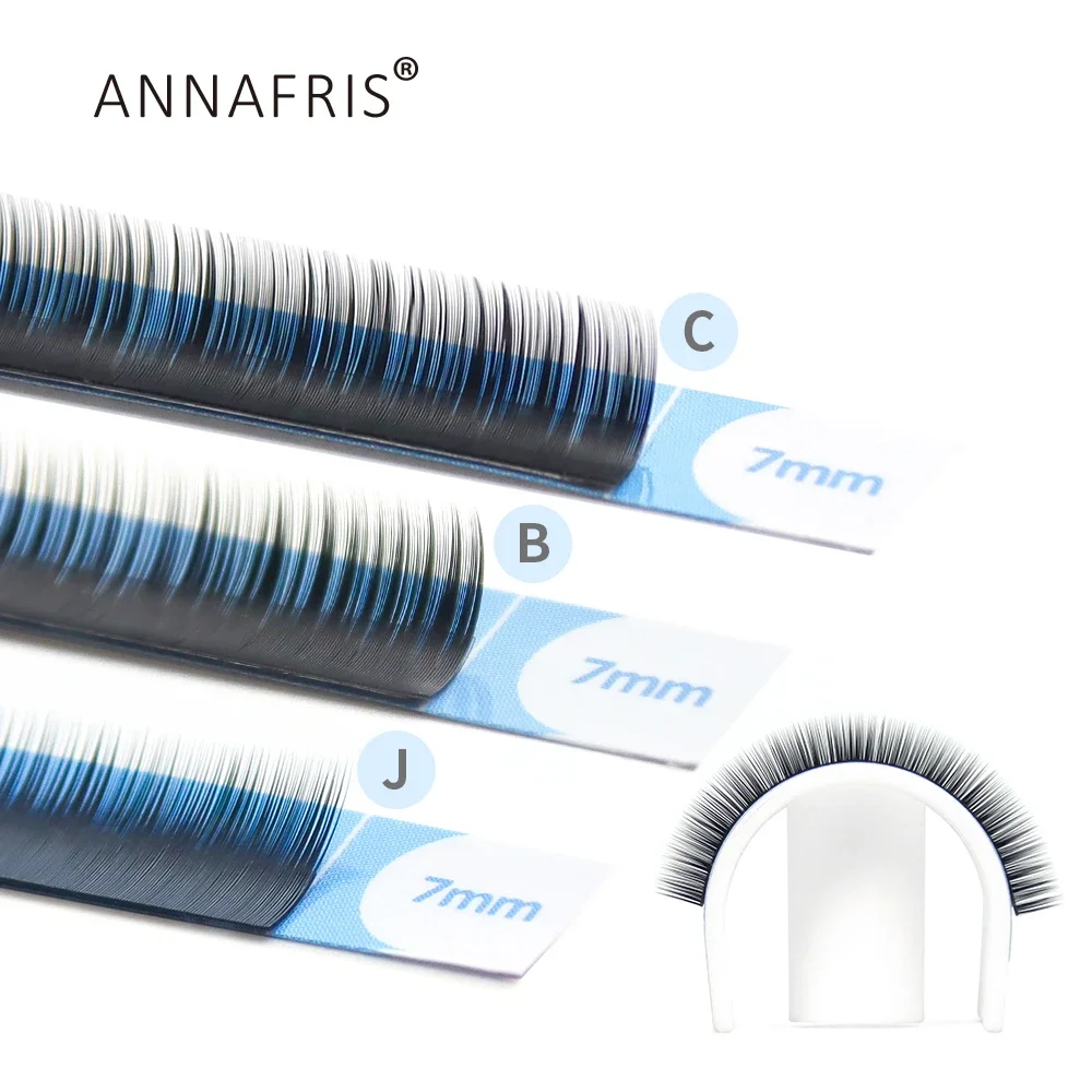 ANNAFRIS Bottom Lashes Extension 5mm- 7mm  J/B/C Curl Under Eyelashes Individual Natural Short Eyebrow Mink Lower Lash