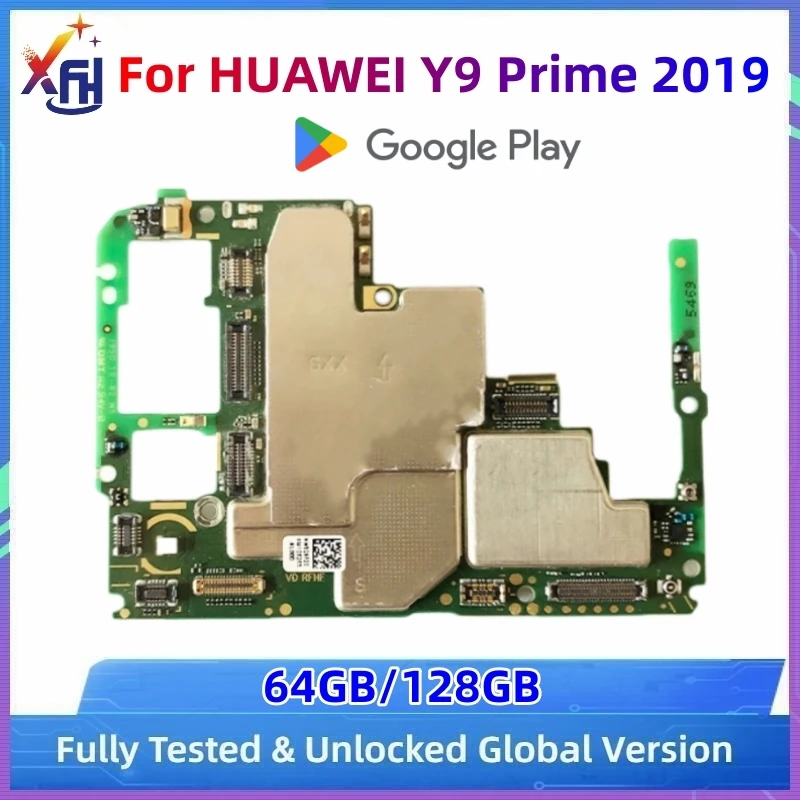 

Материнская плата для HUAWEI Y9 Prime 2019, 64 ГБ 128 ГБ Global ROM, с установленным Google Playstore, полностью протестирована