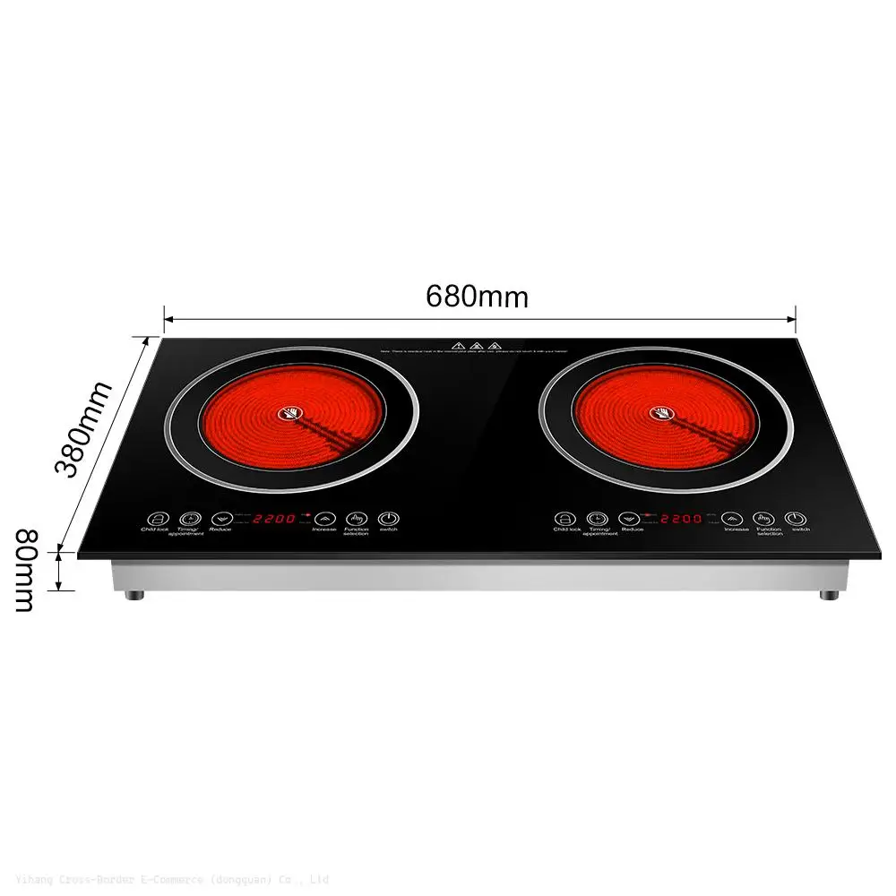 

Hot Sale High Quality Household Two-burner Built-in Flat Commercial Induction Cooker