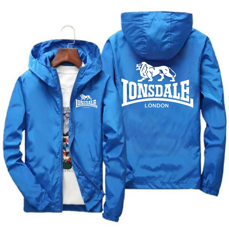 LONSDALE ملابس رياضية صيفية للرجال على طراز الهيب هوب ستريت للرجال والنساء كاجوال للركض مقاومة للأشعة فوق البنفسجية ومقاومة للمطر للطلاب