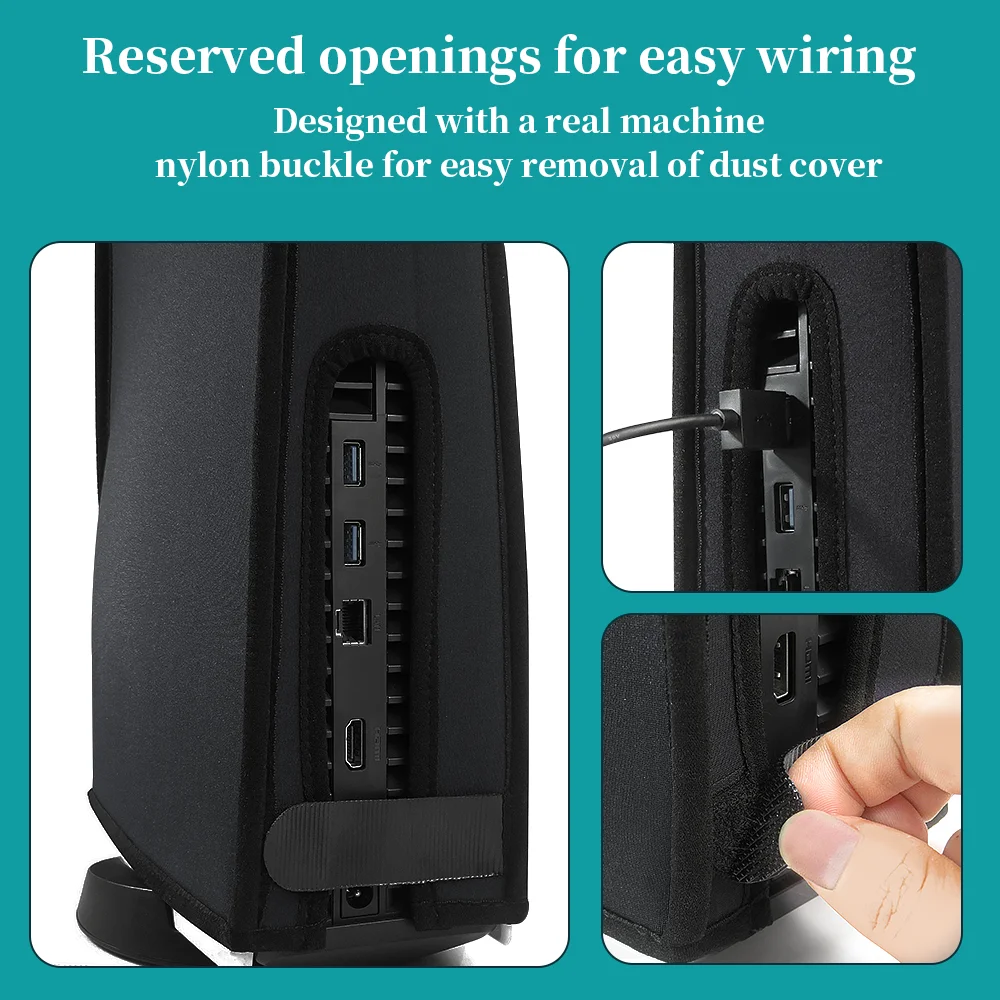 PS5/PS5 Slim Dust Cover Anti-scratch Dustproof Waterproof Shell Washable Protective Case for PS5/PS5 Slim Disc&Digital Console