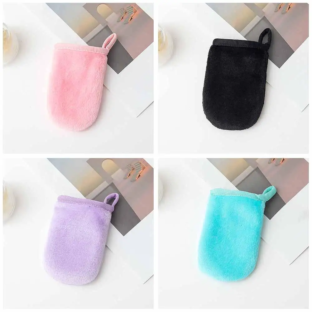 1pcs Professional Makeup Remover Gloves Microfiber Super Soft Face Cleaning Pads Reusable Nail Removal Skin Care Tools