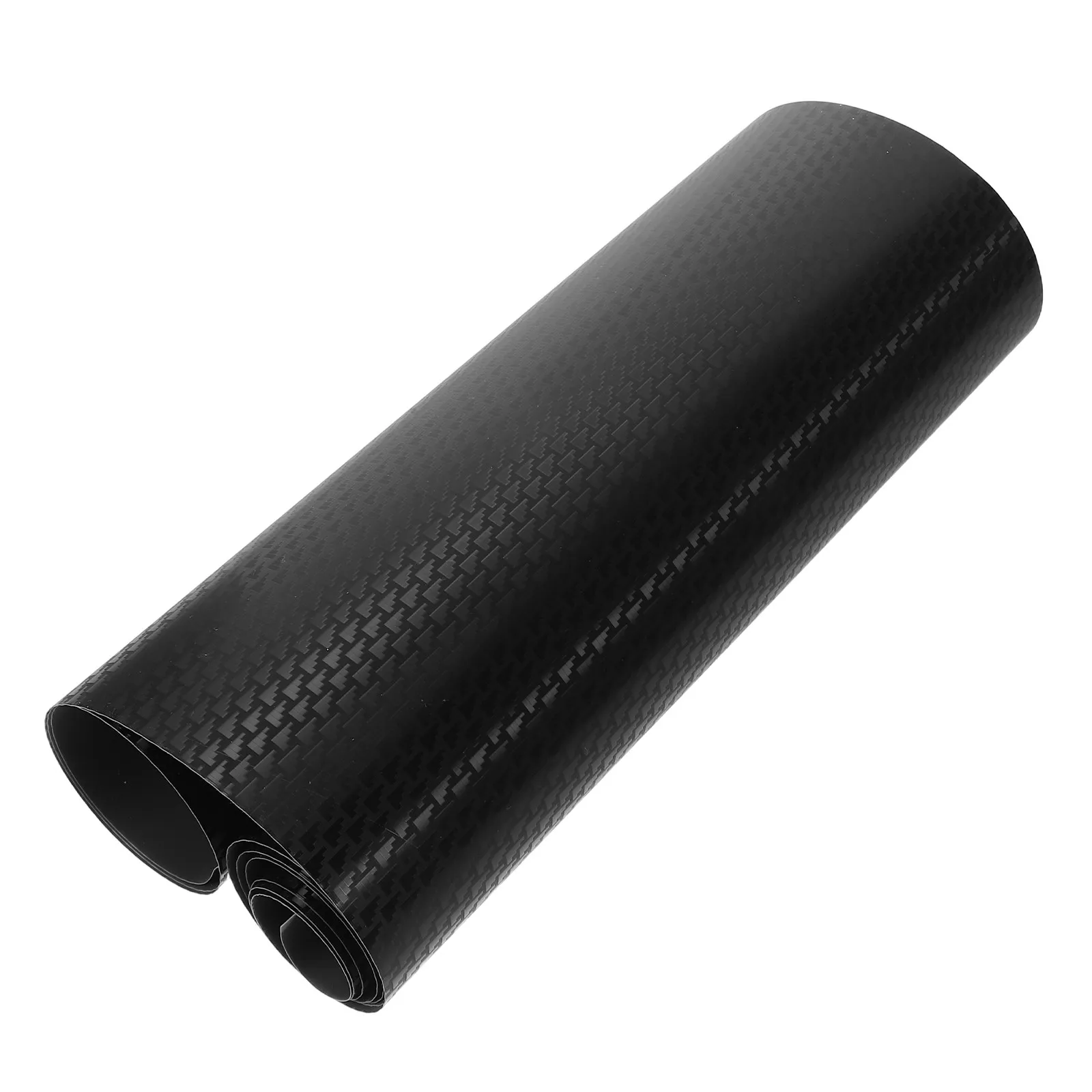 1 Roll 3D Carbon Fiber Vinyl Wrap Film Black Self Adhesive Auto Interior Wrapping Sheet for DIY Car Dashboard Console Trim