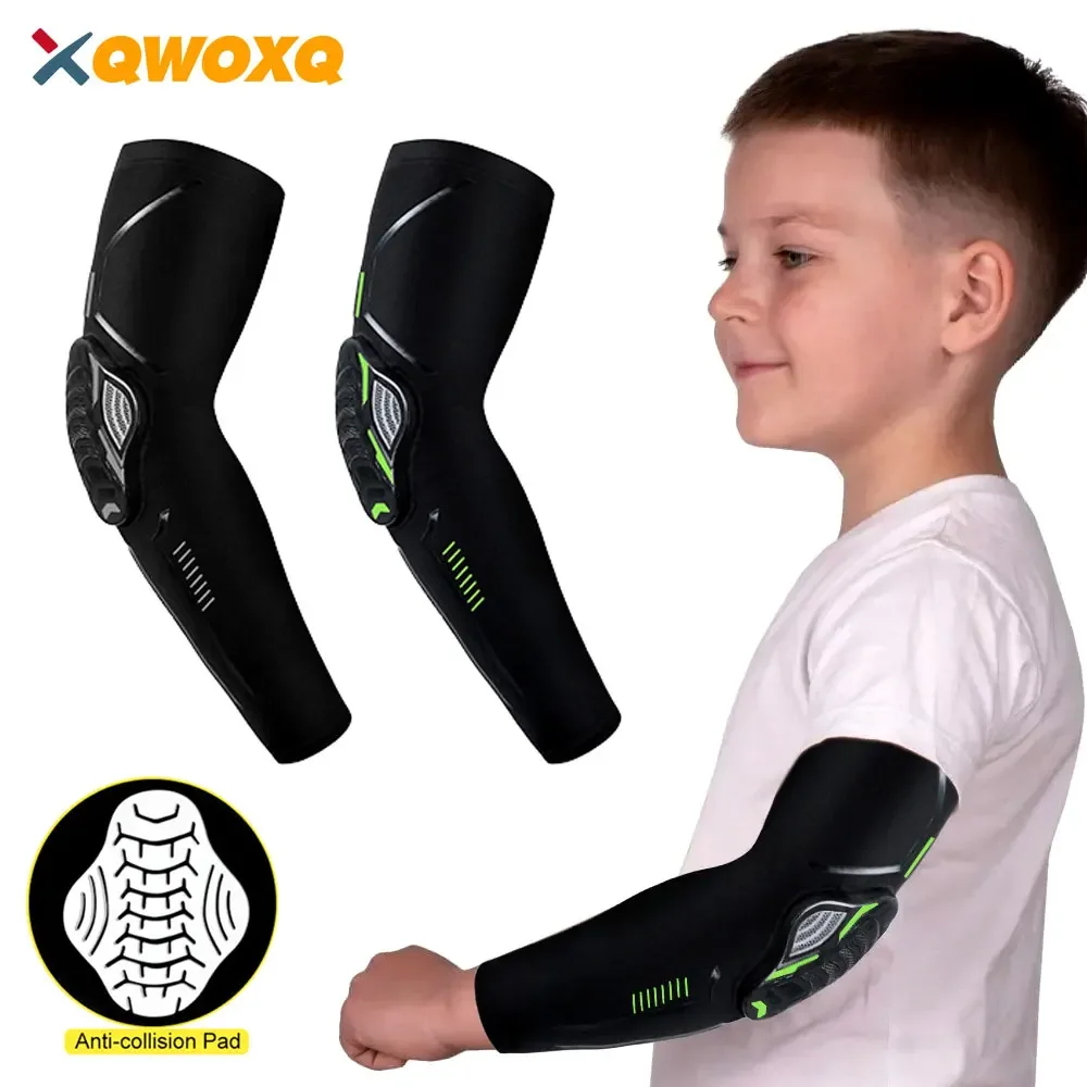 1PCS Children Sport Elbow Pads Arm Guard Anti-Collision Pressure Elbow Cover Pad Fitness Armguards Sport Cycling Arm Single Pack