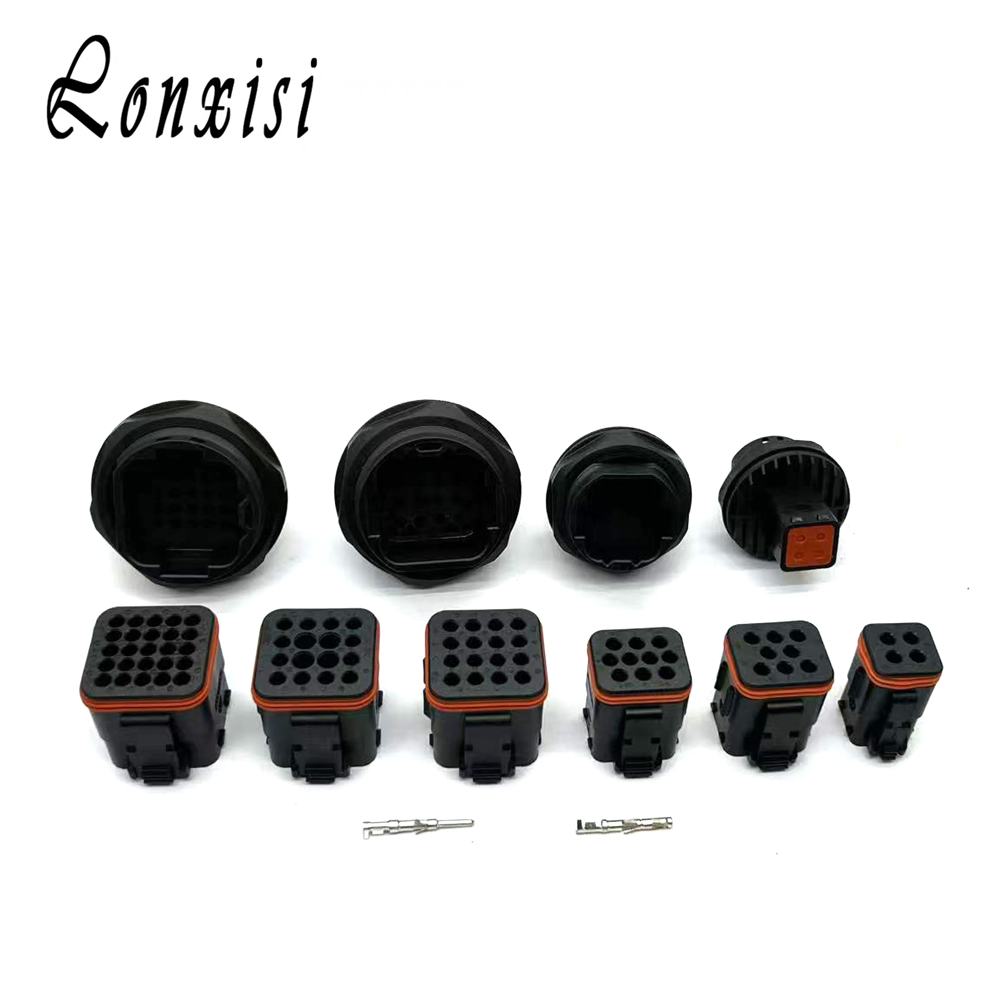 1 Set 4/8/10/16/25 Pin 132016-001 132016-000 132025-001 13204-000 13204-001 Male Female Waterproof Connector 13208-000 13208-001