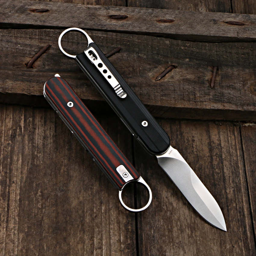 CH CH3012 Micarta Handle VG10 Blade Flipper Folding Knife  Outdoor Camping Fishing Survival Bushcraft Edc Multi Tool