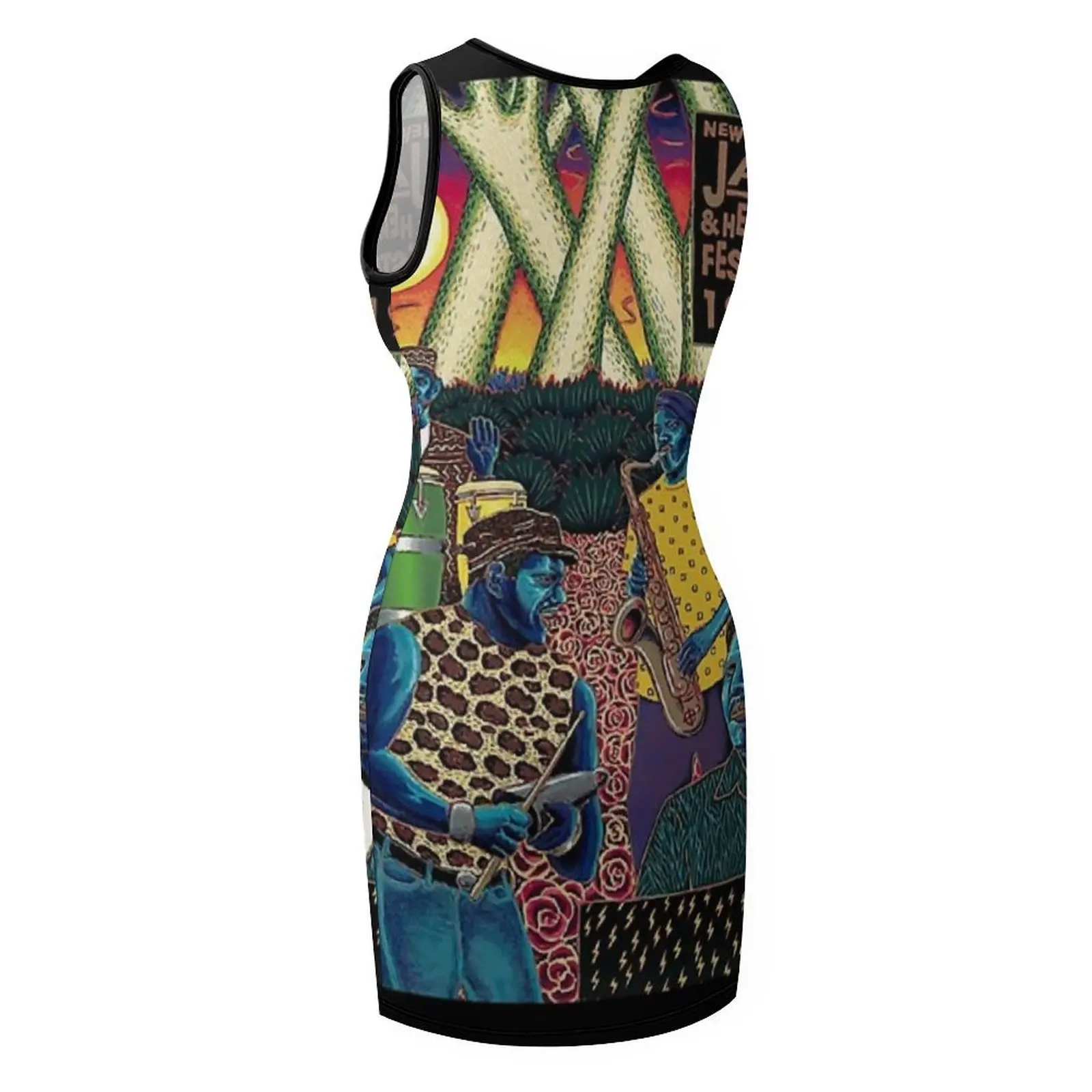 مهرجان الجاز 1997 سنة فساتين صيفية كلاسيكية بدون أكمام للنساء فساتين عيد ميلاد للنساء فستان نسائي صيفي 2025