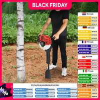 Gas Powered Garden Shovel for Digging 52CC 2-Stroke Small Shovel Portable Spade Garden Trowel for Tree Planting