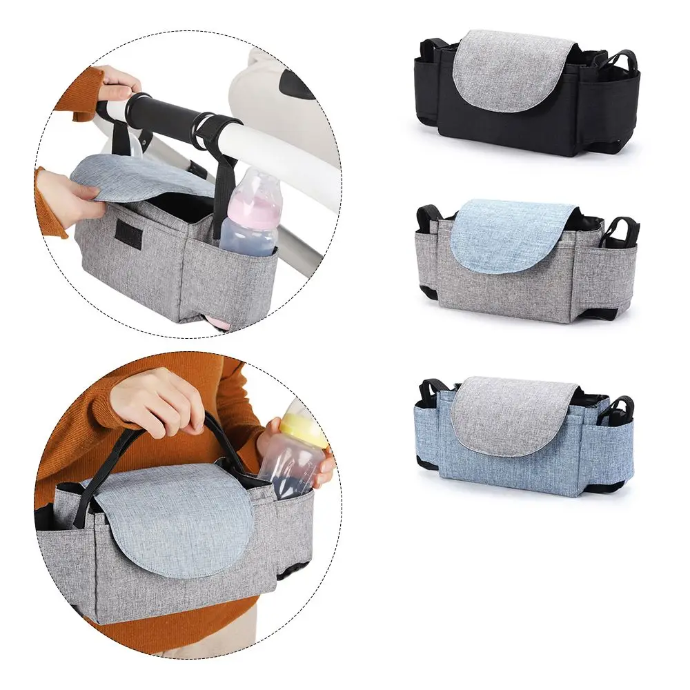 Stroller Accessories Pram Pushchair Nappy Bag Mummy Bottle Cup Holder Baby Organiser Baby Stroller Bag Bottle Rack