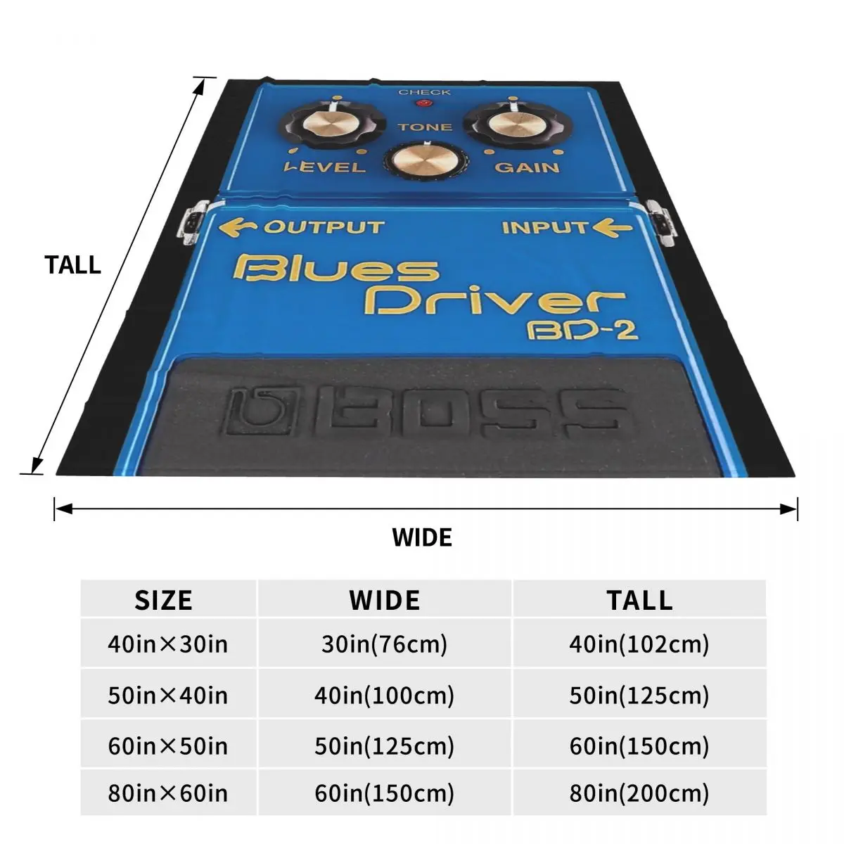 Boss Blues Driver BD-2 Overdrive Bluesbreaker Guitar Pedal Dirty Blankets Fleece Lightweight Throw Blanket For Home Bedroom