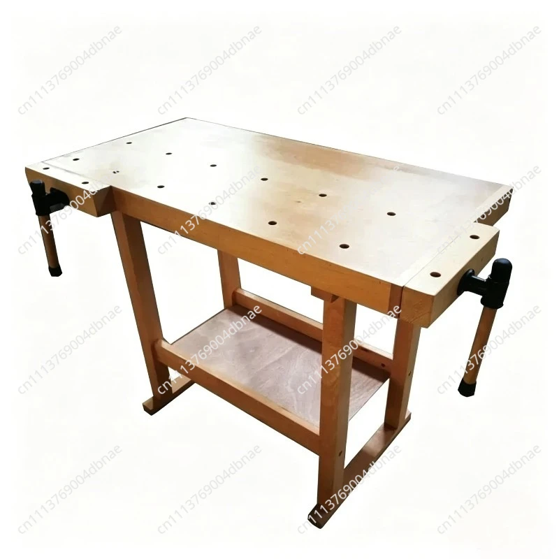 Home Solid Wood Table Beech Wood Working Table Fitter Workbench Woodworking Table Height
