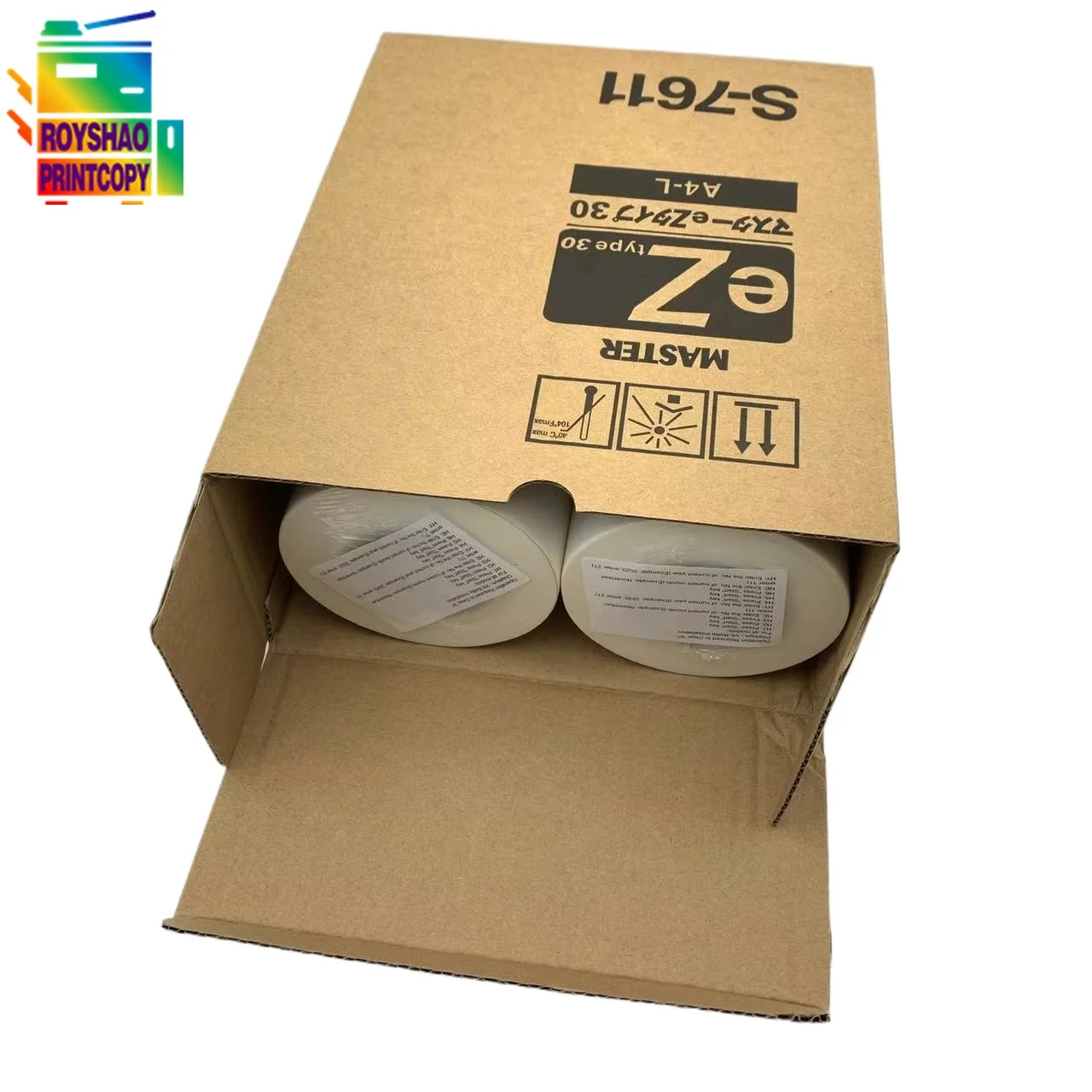 2 Rolls/Ctn S-7611 EZ Type 30 A4 Paper Master Roll for RISO EZ200 EZ201 EZ301 EZ371 EZ300 EZ330 EZ331