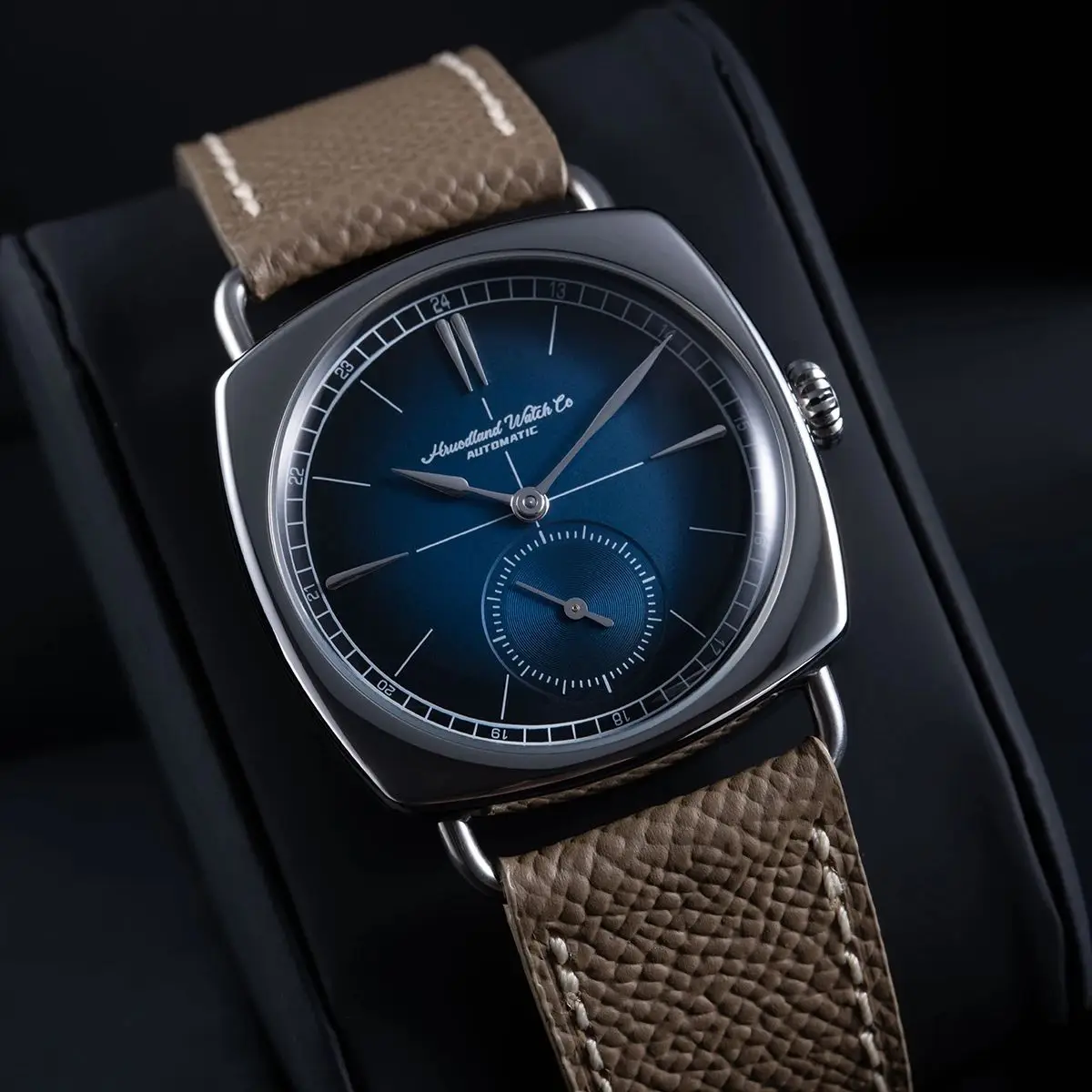 Hruodland 2025 جديد الرجال ساعة ميكانيكية النورس St1701 36 مللي متر F028 ريترو مقاوم للماء 10ATM مربع الفولاذ المقاوم للصدأ reloj hombr