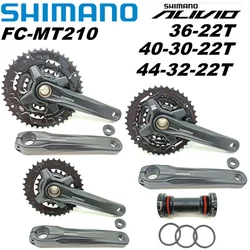 Shimano Alivio MT210 2 Pieces  44-32-22T 40-30-22T 3x9 2x9 Speed BB-MT501 Bottom Bracket Bike Bicycle Crankset Chain Wheel