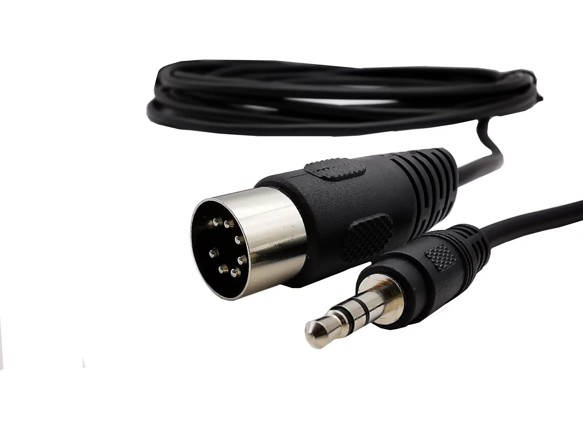 ตัวผู้ DIN 7ขาเป็น DC 3.5มม. 1/8in สเตอริโอตัวผู้คอมพิวเตอร์ทีวี MP3โทรศัพท์มือถือ DIN7P kabel Audio Video 1ม.
