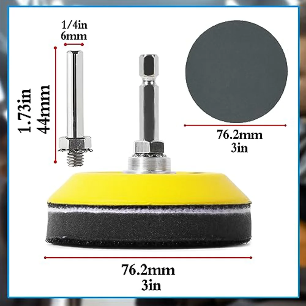 3 Inch Wet Dry Sanding Discs 104 Pcs Hook and Loop Assorted 80-3000 Grit for Polishing Wooden Furniture Walls Metals Jade