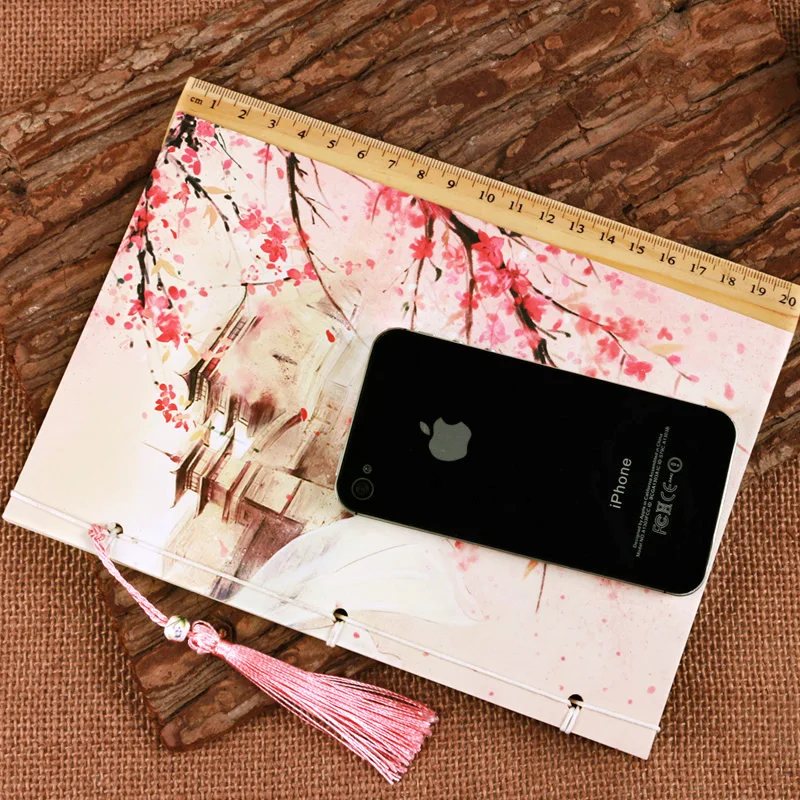 Cuaderno de diario de moda bonito, Bloc de notas A5 de papel interior rayado, hermosa colección de encuadernación de flores, libros de escritura,