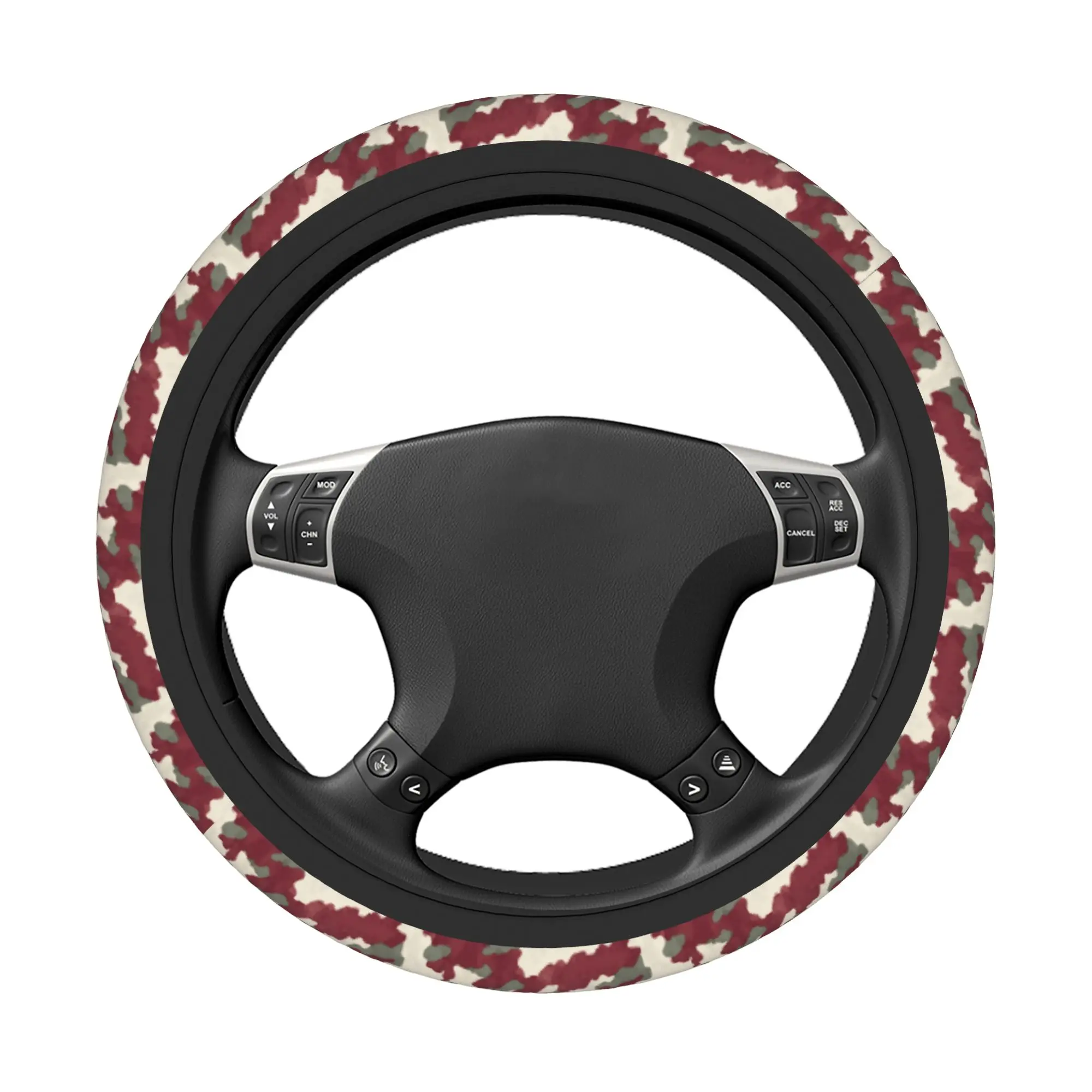 Camo Camouflage Car Steering Wheel Cover 37-38 Anti-slip  Steering Wheel Protective Cover Elastische Car Accessories - view 4
